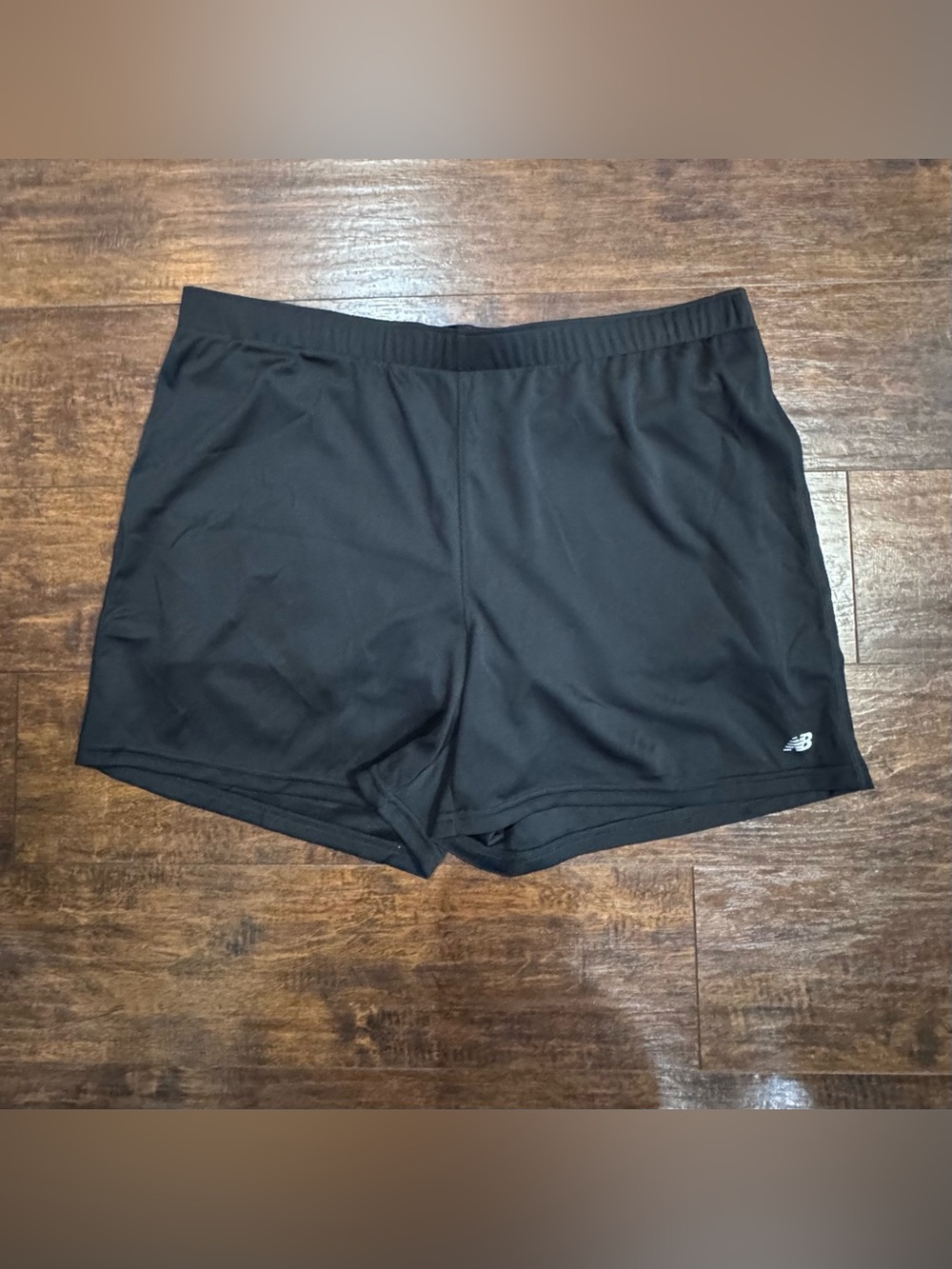 New Balance Black Women’s Swim Trunks with Subtle Logo